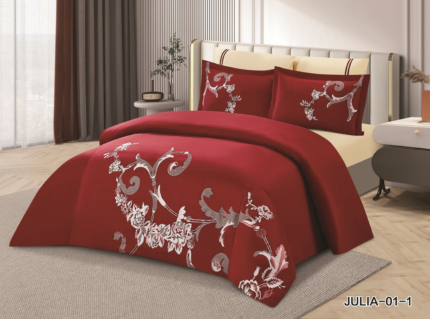 King Size 6PC Comforter Set طقم لحاف مزدوج 6 قطع