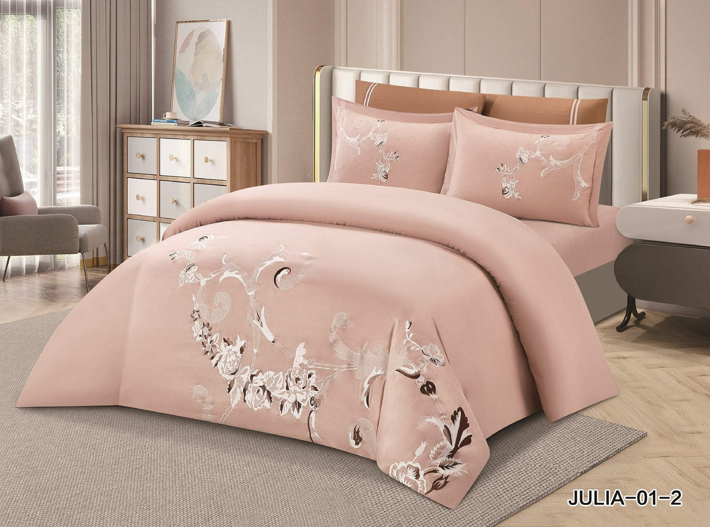 King Size 6PC Comforter Set طقم لحاف مزدوج 6 قطع