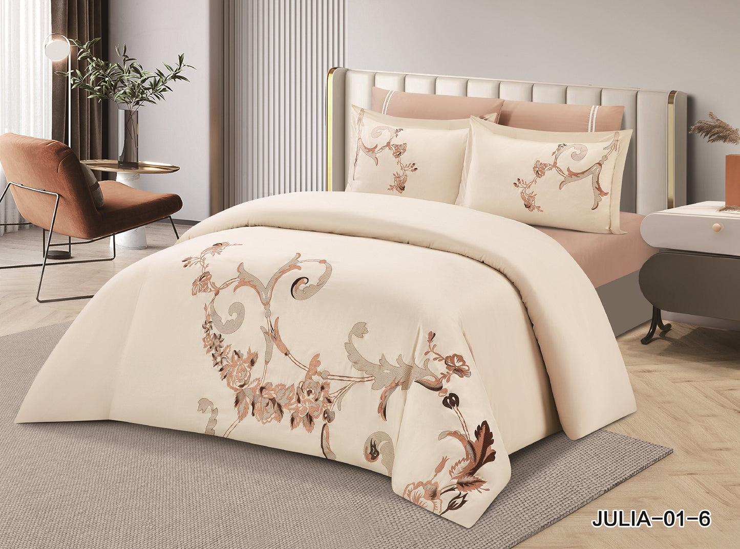 King Size 6PC Comforter Set طقم لحاف مزدوج 6 قطع