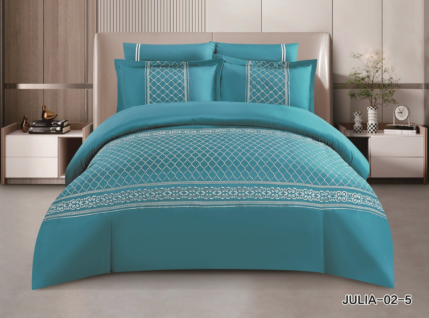 King Size 6PC Comforter Set طقم لحاف مزدوج 6 قطع