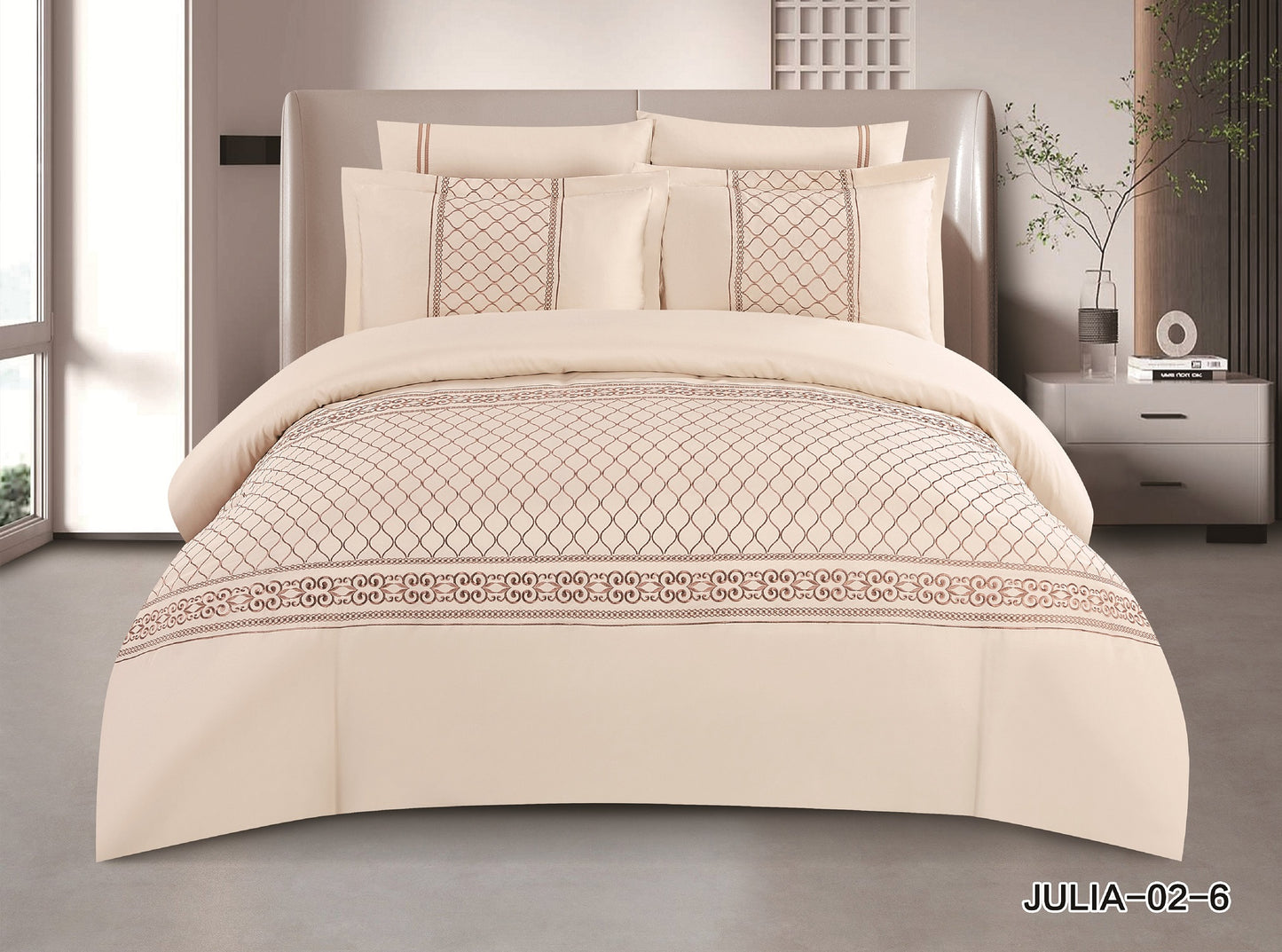 King Size 6PC Comforter Set طقم لحاف مزدوج 6 قطع